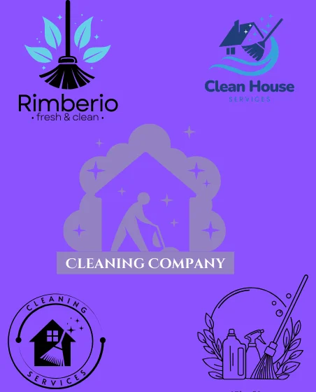 cleaning logo design Header